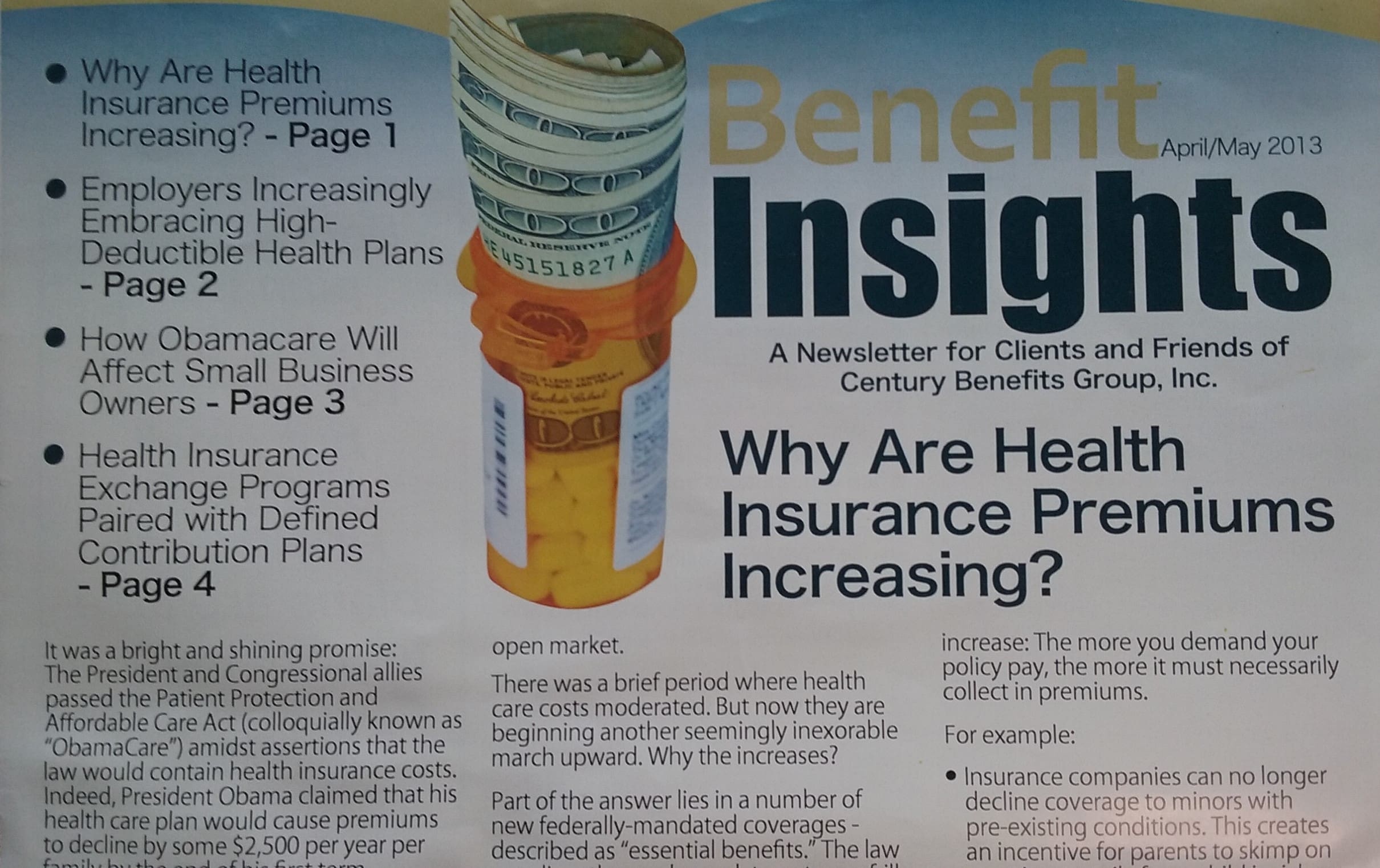 April/May 2013 Newsletter